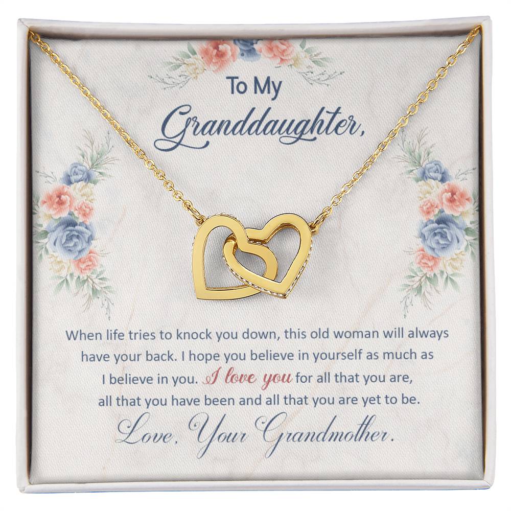 To my granddaughter, this old woman will always have your back
